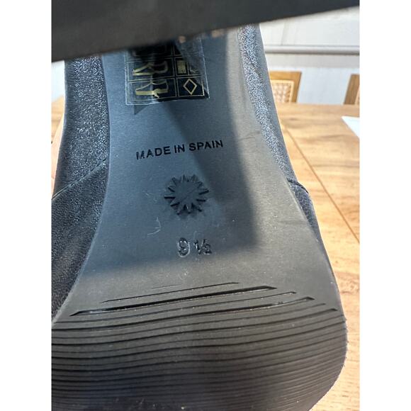 Stuart Weitzman Curveblock 100mm Black Booties Lambskin Leather Size 9.5 NWOB - Picture 13 of 15